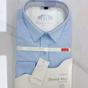Daniel Aluo - Chemise Manche Longue Bleu Ciel