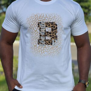 T-shirt blanc avec la panthère (B)